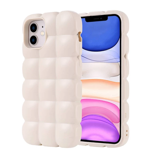 Gpack Apple iPhone 11 Kılıf Parlak Esnek Silikon Dom Dom Kapak ürün görseli 1