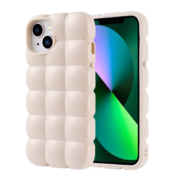 Gpack Apple iPhone 14 Kılıf Parlak Esnek Silikon Dom Dom Kapak ürün görseli 1