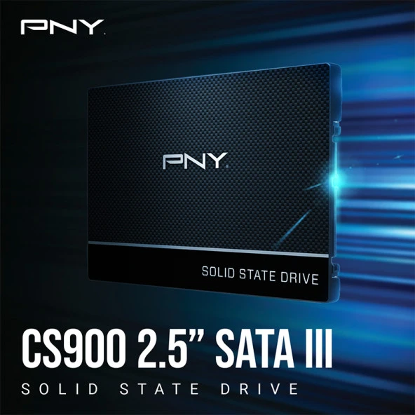 PNY CS900 250GB 535/500MB/s 2,5" SATA3 SSD SSD7CS900-250-RB ürün görseli 1
