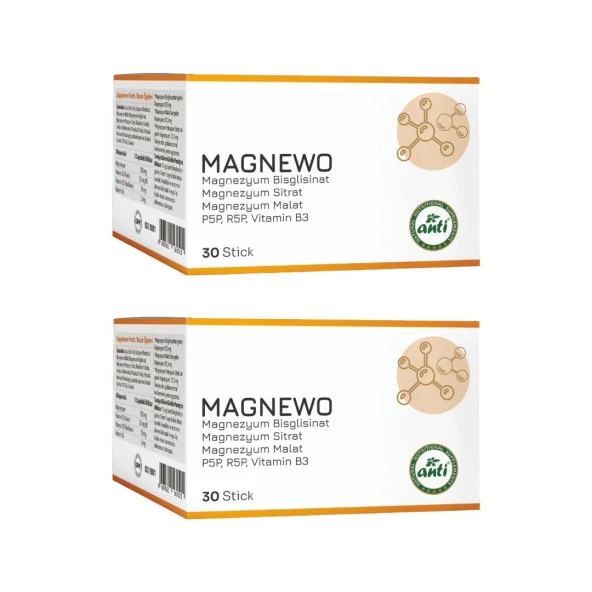 Anti Magnewo Efervesan Magnezyum 30 Saşe x2 Adet ürün görseli 1