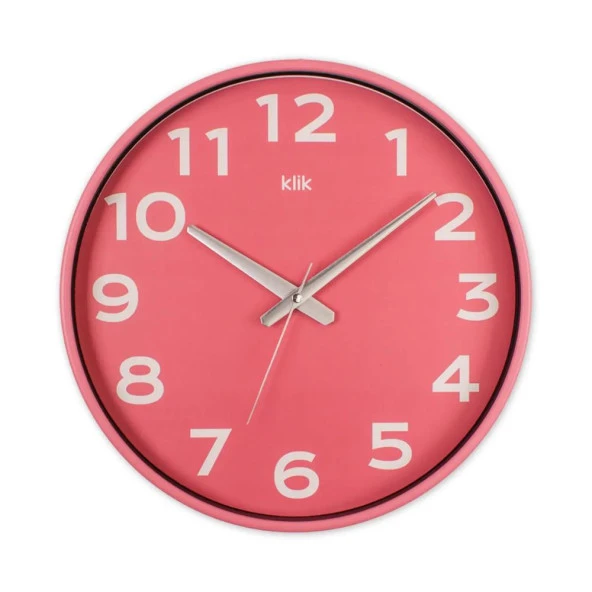 T.Concept Simplex Pembe Joy Serisi Duvar Saati 38 cm ürün görseli 1