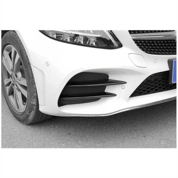 W205 2019+ C SERISI IÇIN SIS KASLARI 4 PARÇA (SIS BIÇAKLARI) (PIANO BLACK) ürün görseli 1