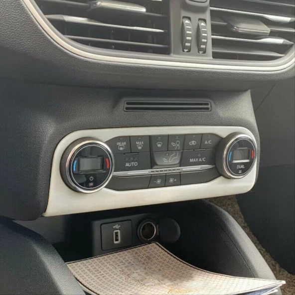 FOCUS IÇIN UYUMLU 2019+ KLIMA PANEL KAPLAMA SILVER (ABS) - Resim 3