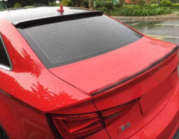 A3 2021+ SEDAN IÇIN UYUMLU CAM ÜSTÜ SPOILER  - PIANO BLACK (PARLAK SIYAH) ürün görseli 1