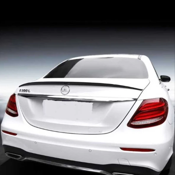 W213 2016-2019 E SERISI ICIN UYUMLU İNCE SPOILER-PIANO BLACK ürün görseli 1