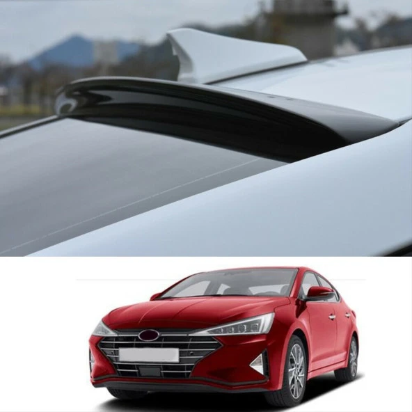 ELANTRA 2021+ CAM ÜSTÜ SPOILER   - PIANO BLACK (PARLAK SIYAH) ürün görseli 1