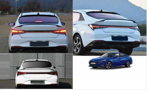 ELANTRA 2021+ YÜKSEK SPOILER   - PIANO BLACK (PARLAK SIYAH) ürün görseli 1