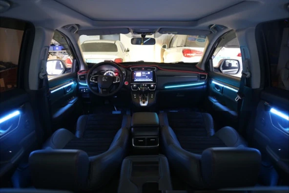 CR-V 2019+ IÇIN UYUMLU AMBIANS AYDINLATMA SET - 64 RENK  (KARBON KAPLAMA RENK) ürün görseli 1