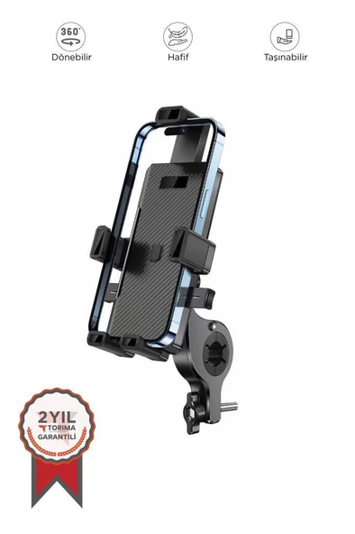 Torima Siyah JX-041 Car Holder Araç Içi ve Bisiklet Telefon Tutucu ürün görseli 1