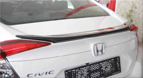 CIVIC FC5 2016-2021 IÇIN UYUMLU HİBRİT ISIKSIZ SPOILER BOYASIZ ürün görseli 1