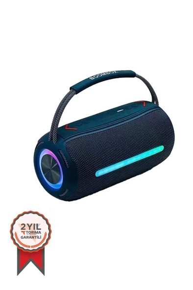 Torima Booms Box 360 Taşınabilir Rgb Ledli Bluetooth Hoparlör Usb-Tf Mavi ürün görseli 1