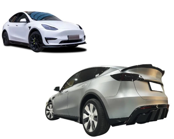 TESLA MODEL Y AERO KIT PIANO BLACK - Resim 2