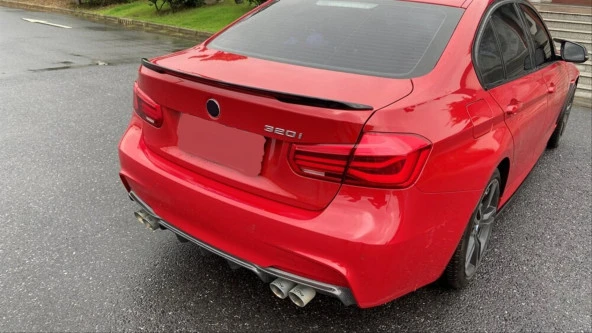 3 SERISI F30 2012-2018 IÇIN UYUMLU   MT HYBRID SPOILER PIANO BLACK ürün görseli 1