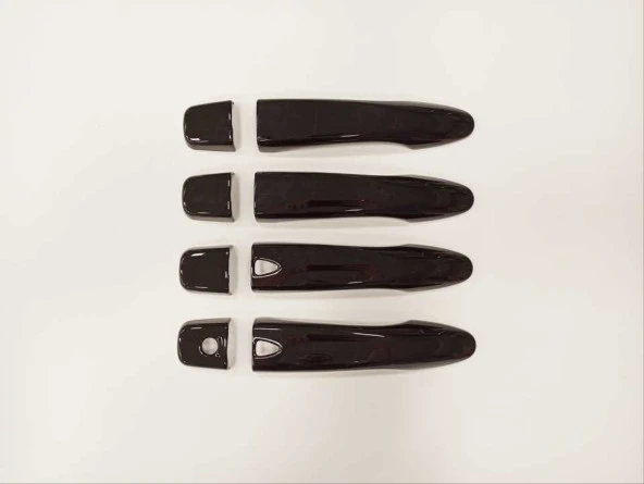 QASHQAI 2014-2020 IÇIN UYUMLU KAPI KOLU KAPLAMA - PIANO BLACK ( SMART KEY ) ürün görseli 1