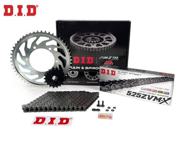 ZİNCİR DİŞLİ SETİ - TRIUMPH TIGER (800 CC) - (2010-2016) / TRIUMPH / TIGER / 800cc / ZİNCİR : DID-525ZVM-X (ÇELİK)-122 / DİŞLİ : (16T -50T)  / 2010-2011-2012-2013-2014-2015-2016 ürün görseli 1