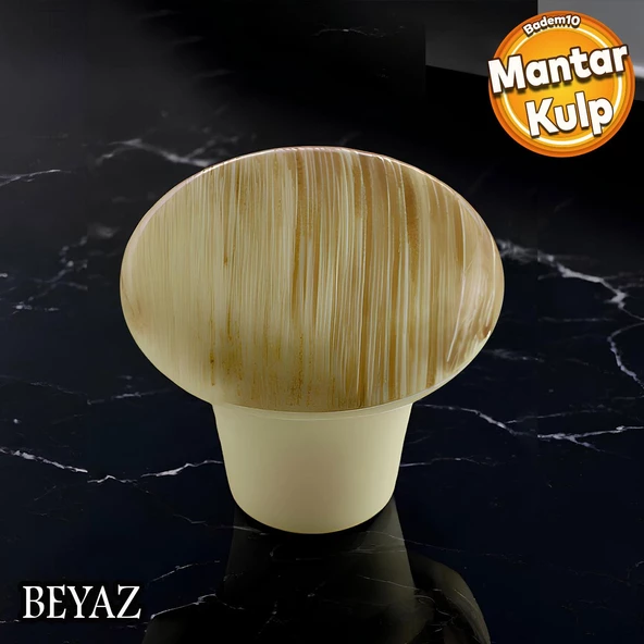 Mantar Düğme Sert Plastik Kayın Dolap Mobilya Mutfak Dolabı Çekmece Dolap Kapak Kulpu Kulbu Kulp ürün görseli 1