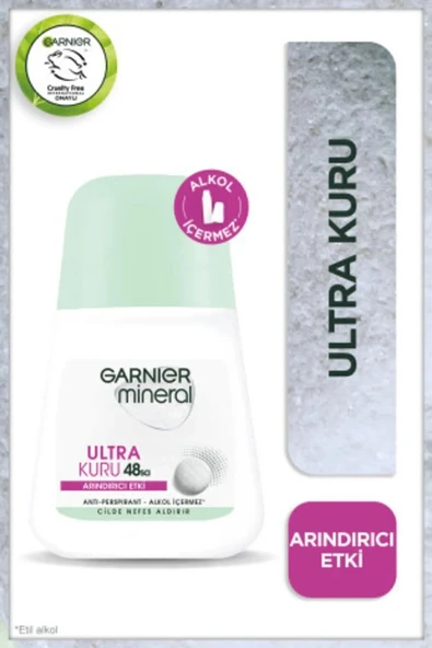 Garnier Minerals Roll On Ultra Kuru Kadın ürün görseli 1