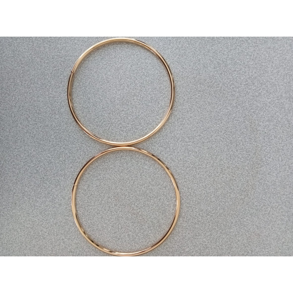 Gold Metal Yuvarlak Halka Çanta Sapı - Resim 3