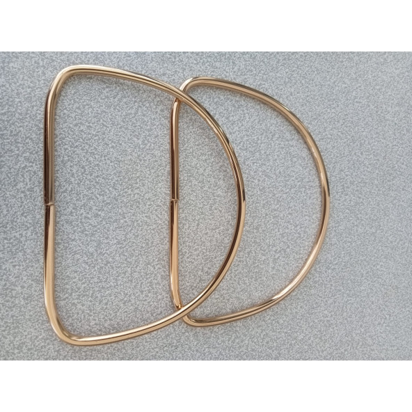 Gold Metal D Model 13 cm Çanta Sapı - Resim 2