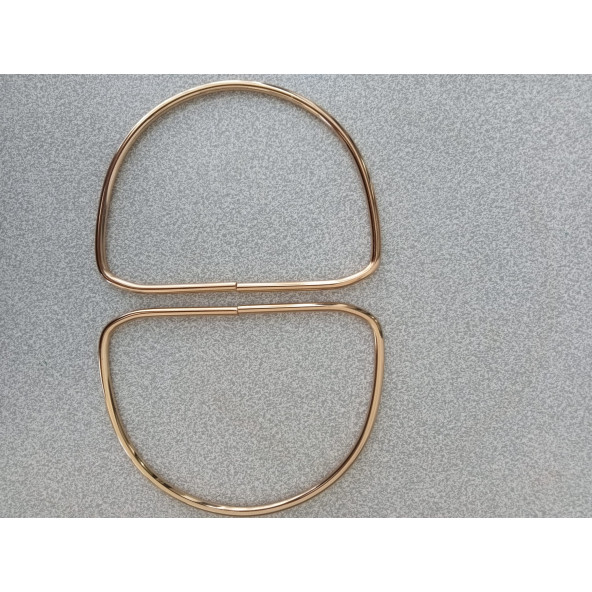 Gold Metal D Model 13 cm Çanta Sapı - Resim 4