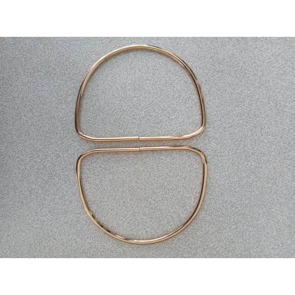Gold Metal D Model 13 cm Çanta Sapı - Resim 5