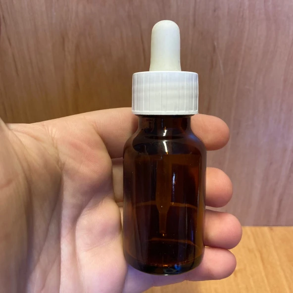 30 Ml Plastik Damlalıklı Amber Cam Şişe , 30Cc Kahverengi Cam Şişe Damlalıklı x 6 Adet ürün görseli 1