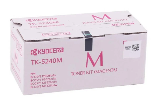 Kyocera TK-5240M Magenta Kırmızı Orjinal Fotokopi Toneri Ecosys M5526cdn-5526cdw P5026cdn-5026cdw 3. ürün görseli 1
