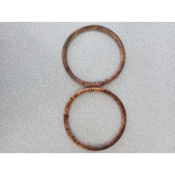 11 cm KOYU AHŞAP RENKLİ ÇANTA SAPI - Resim 3
