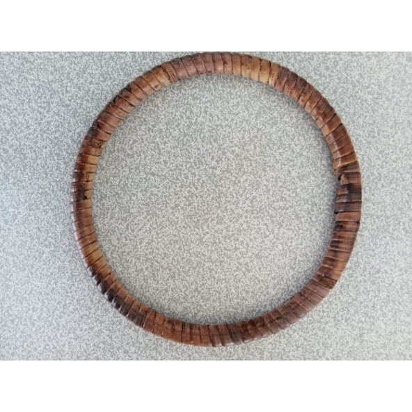 11 cm KOYU AHŞAP RENKLİ ÇANTA SAPI - Resim 4