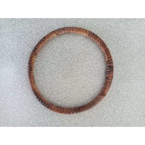 11 cm KOYU AHŞAP RENKLİ ÇANTA SAPI - Resim 5