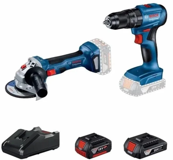 Bosch GWS180-LI Taşkama + GSB185-LI Akülü Vidalama Seti ürün görseli 1