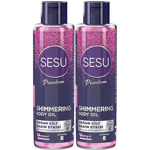 Sesu Simli Cilt Bakım Yağı 150ML (Shımmering Body Oıl) (2 Li Set) ürün görseli 1