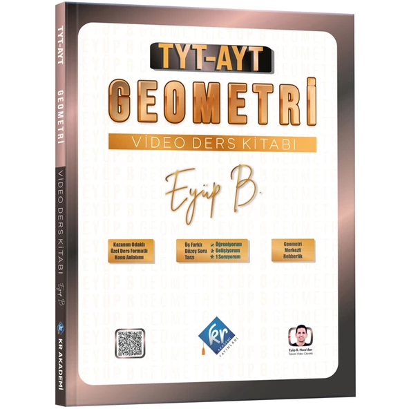 Eyüp B. TYT AYT Geometri Video Ders Kitabı KR Akademi Yayınları ürün görseli 1