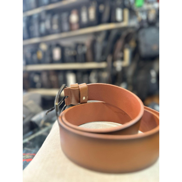 TRG POLO TABA 4 CM DERİ ERKEK KEMERİ - Resim 2