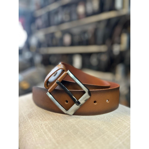 TRG POLO TABA 4 CM DERİ ERKEK KEMERİ - Resim 4
