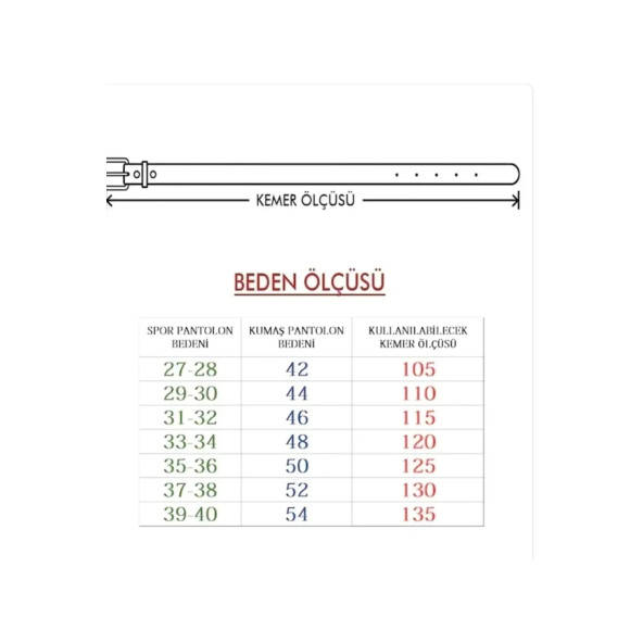 TRG POLO TABA 4 CM DERİ ERKEK KEMERİ - Resim 7