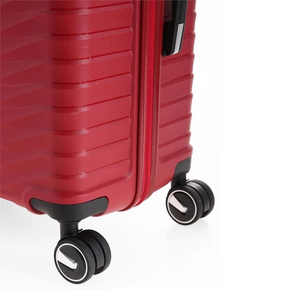 Ççs 5235 Polipropilen Orta Boy Valiz Bordo - Resim 5