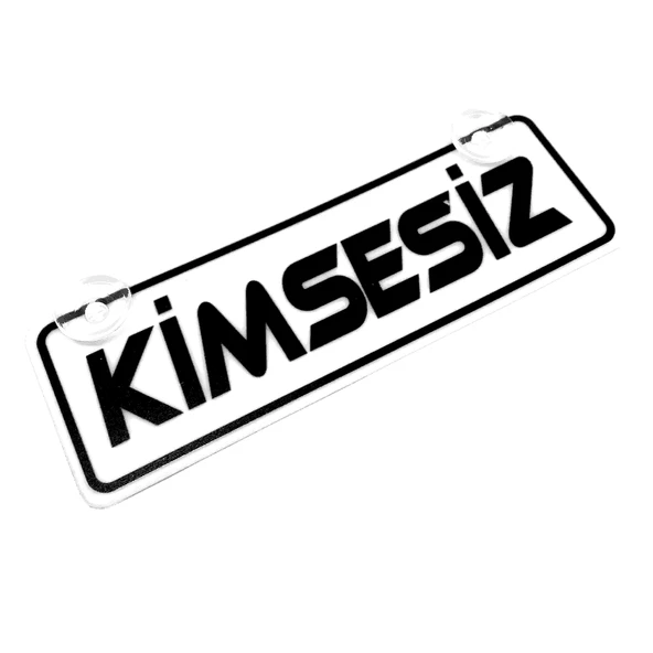 Kimsesiz Yazılı Sök Tak Dekor Plaka ürün görseli 1