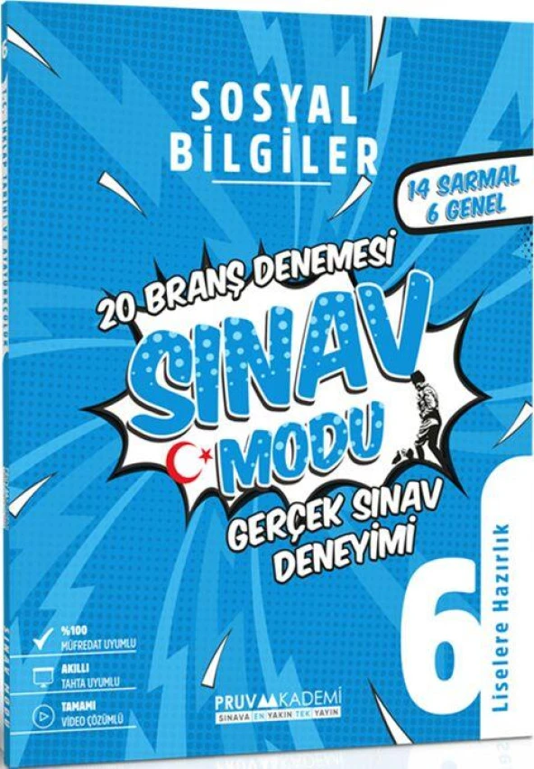 6. Sınıf Sosyal Bilgiler Deneme Pruva Akademi ürün görseli 1