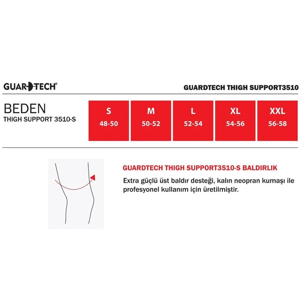 Guardtech Thigh Support  3510- - Resim 5