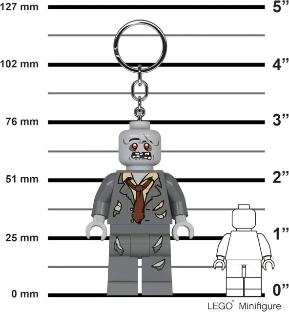 LEGO Minifigures KE135H Zombie Led Key Chain - Resim 3