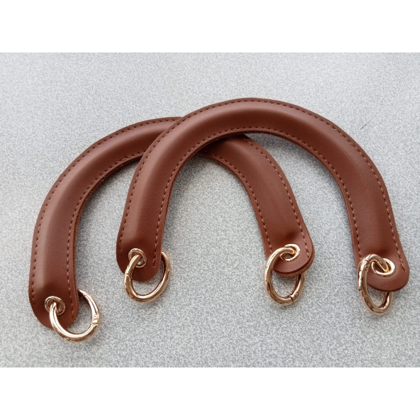 Fold Uçları Oval Yaylı Halkalı TABA Renkli Çanta Sapı ürün görseli 1