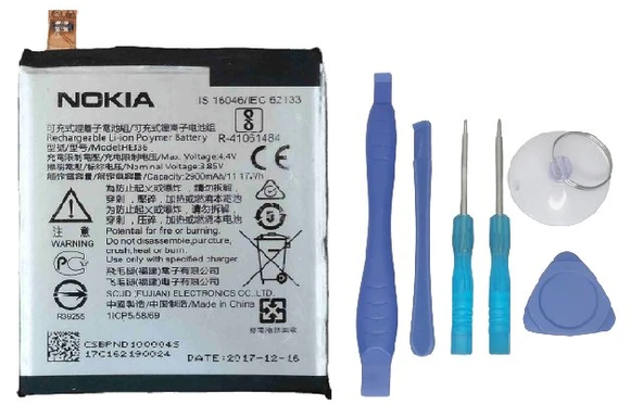 Nokia 5.1 PLUS Batarya Pil Sıfır Orijinal + TAMİR SETİ ürün görseli 1