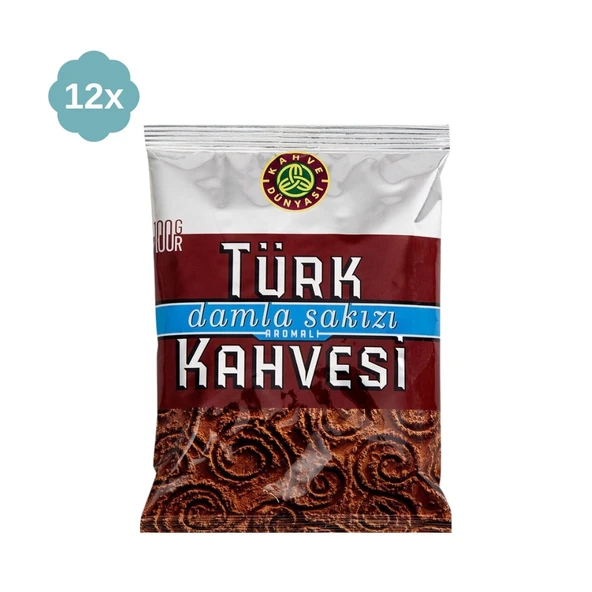 Kahve Dünyası Damla Sakızlı Türk Kahvesi 100 g 12'Li ürün görseli 1