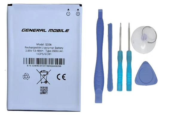 General Mobile GM 8 GO Batarya Pil Sıfır Orijinal + TAMİR SETİ ürün görseli 1