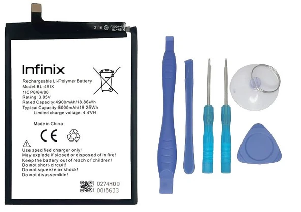 Infinix SMART HD 2021 Batarya Pil Sıfır Orijinal + TAMİR SETİ ürün görseli 1