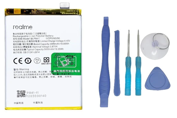 Oppo Realme 8 - Blp841 - Batarya Pil Sıfır Orijinal + TAMİR SETİ ürün görseli 1