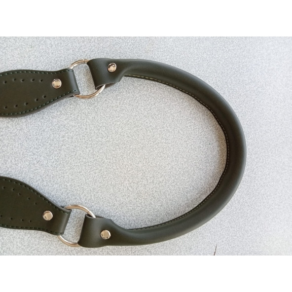 Likya  HAKİ RENKLİ 60 cm Borulu Deri Çanta Sapı ürün görseli 1
