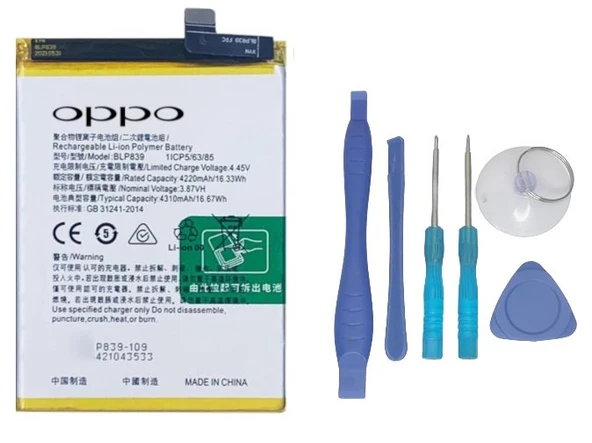 Oppo A94 -5g- Blp839 -Batarya Pil Sıfır Orijinal + TAMİR SETİ ürün görseli 1