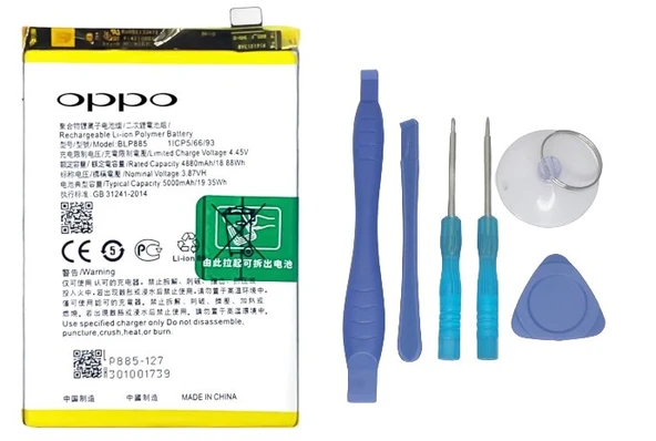 Oppo A96 - BLP885 - Batarya Pil Sıfır Orijinal + TAMİR SETİ ürün görseli 1